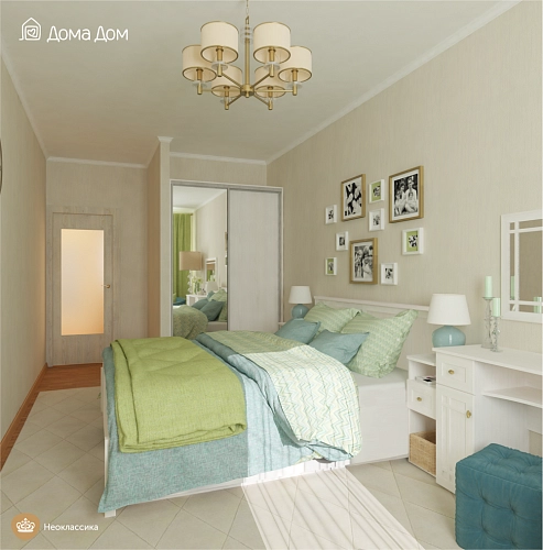 Проект для двухкомнатной квартиры по адресу: ул. Иньвенская, 19, площадью 73,33 кв.м.