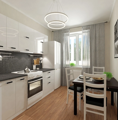 Проект для однокомнатной квартиры по адресу: ул. Иньвенская, 19, площадью 48,70 кв.м.